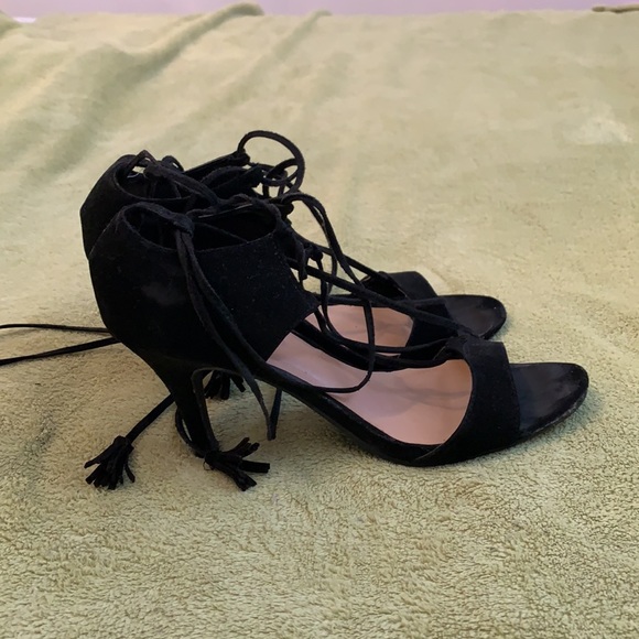 Cristian Siriano Black Suede Heels - Picture 4 of 5